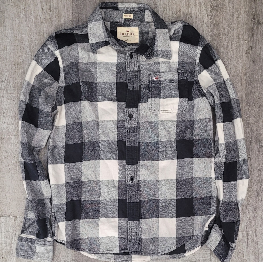 Hollister shirt men's large button-down @i